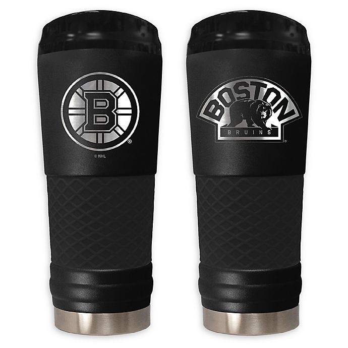 slide 1 of 1, NHL Boston Bruins Powder Coated STEALTH Draft Tumbler, 24 oz