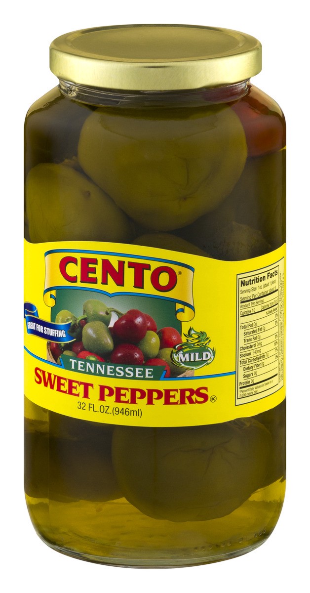 slide 4 of 9, Cento Cheese Peppers, 32 fl oz