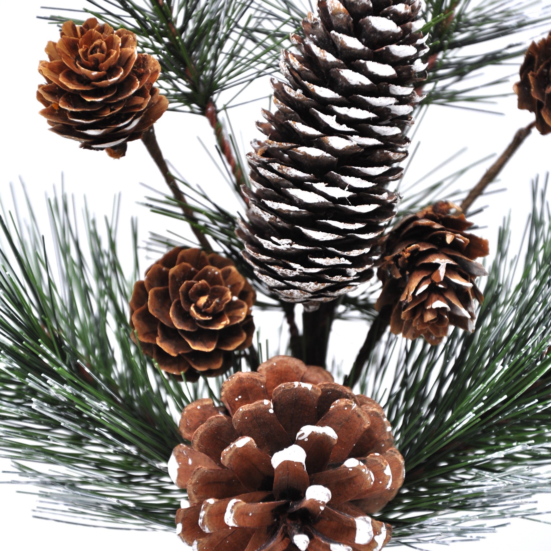 slide 3 of 3, 16" Snowy Pine & Pinecone Pick By Ashland, 2 in x 6 in x 16 in