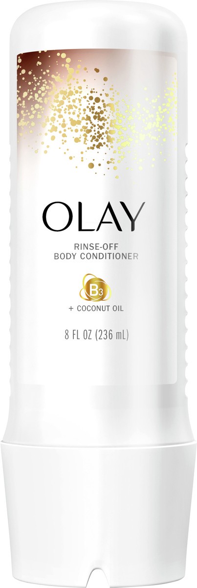 slide 2 of 6, Olay Rinse-off Body Conditioner with Coconut Oil, 8 fl oz, 8 fl oz