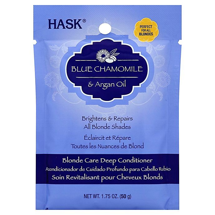 slide 1 of 1, Hask Blue Chamomile With Argan Oil Blonde Care Deep Conditioner, 1.75 oz