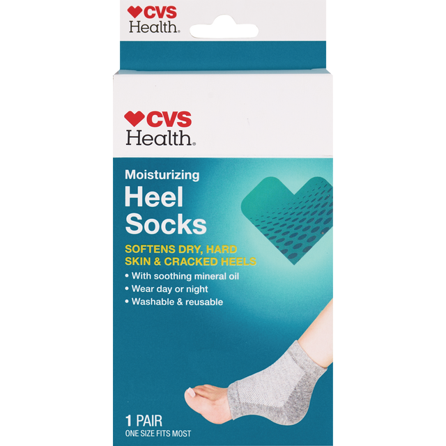 slide 1 of 1, CVS Health Mstrzng Heel Sock, 1 ct