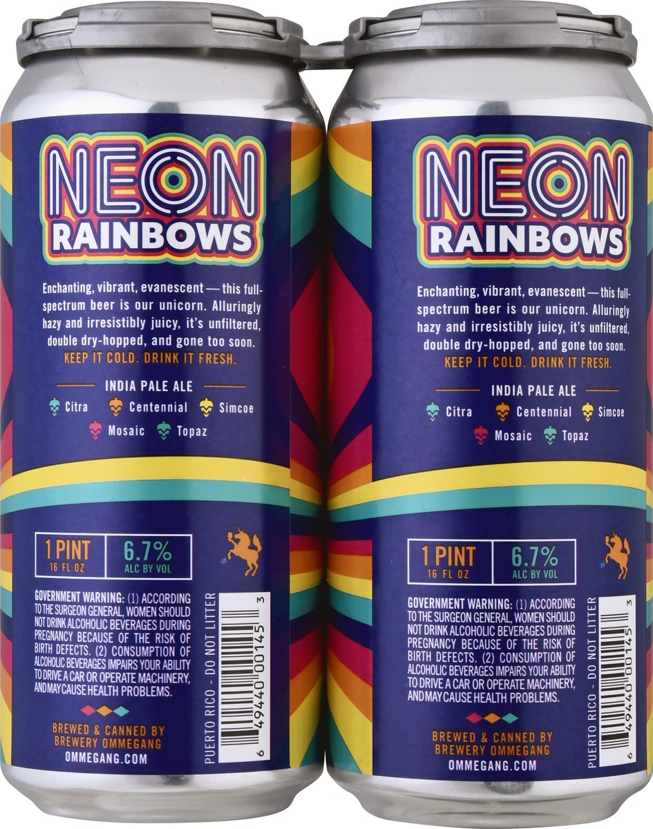 slide 11 of 11, Ommegang Neon Rainbows 16Oz Can, 16 fl oz