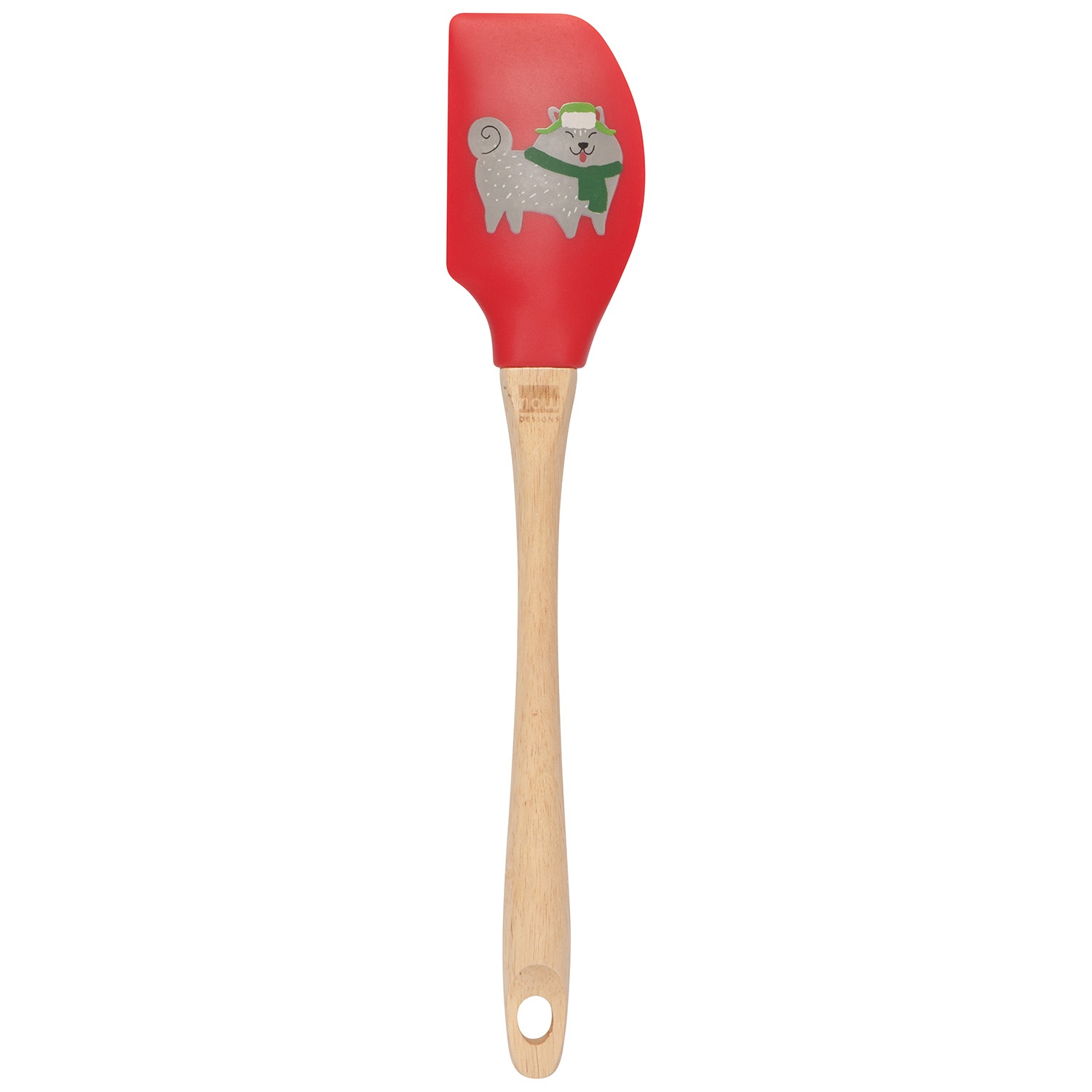 slide 1 of 1, Now Designs Yule Dogs Silicone Spatula, 1 ct