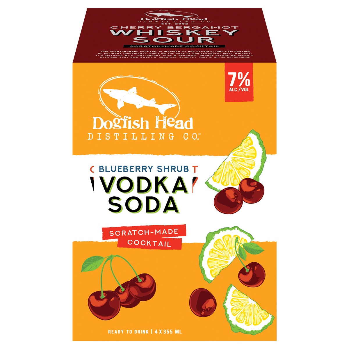 slide 1 of 1, Dogfish Head Vodka Lemonade Cherry Bergamot, 12 oz