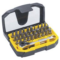 slide 5 of 5, Stanley Screwdriver Bit Set, 32 ct