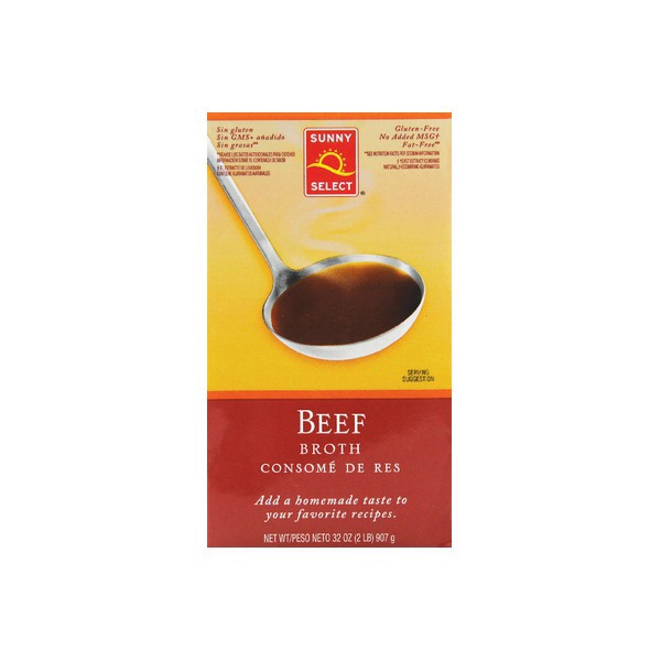 slide 1 of 1, Sunny Select, Beef Broth, 32 oz