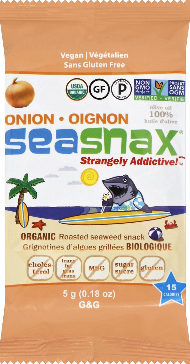 slide 4 of 5, SeaSnax Seaweed Snack 0.18 oz, 0.18 oz