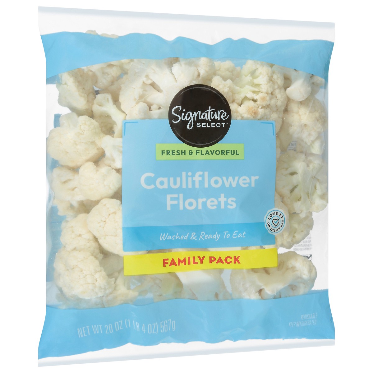 slide 2 of 4, Signature Select/farms Cauliflower Florets Family Pack - 20 Oz, 20 oz