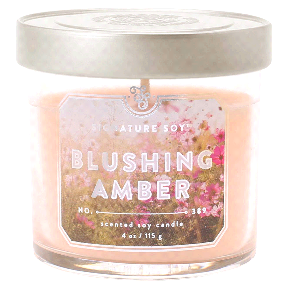 slide 1 of 1, Signature Soy Blushing Amber Scented Easter Candle, 4 oz