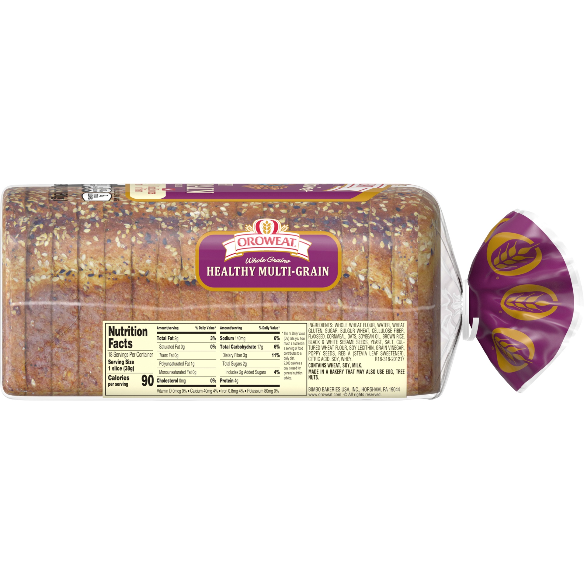 slide 6 of 8, Oroweat Whole Grains Healthy Multi-Grain Bread, 24 oz