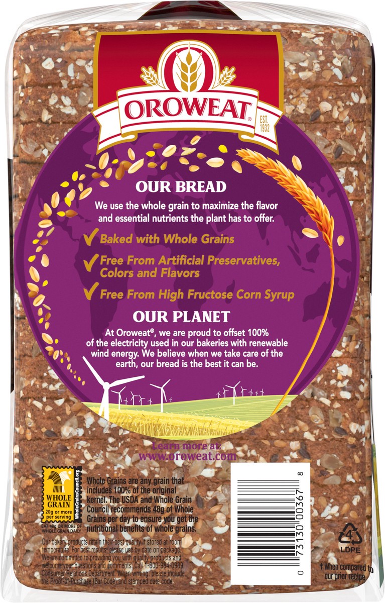 slide 7 of 7, Oroweat Multigrain Bread - 24oz, 