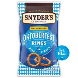 Snyder's of Hanover Oktoberfest Beer Flavor Pretzel Rings
