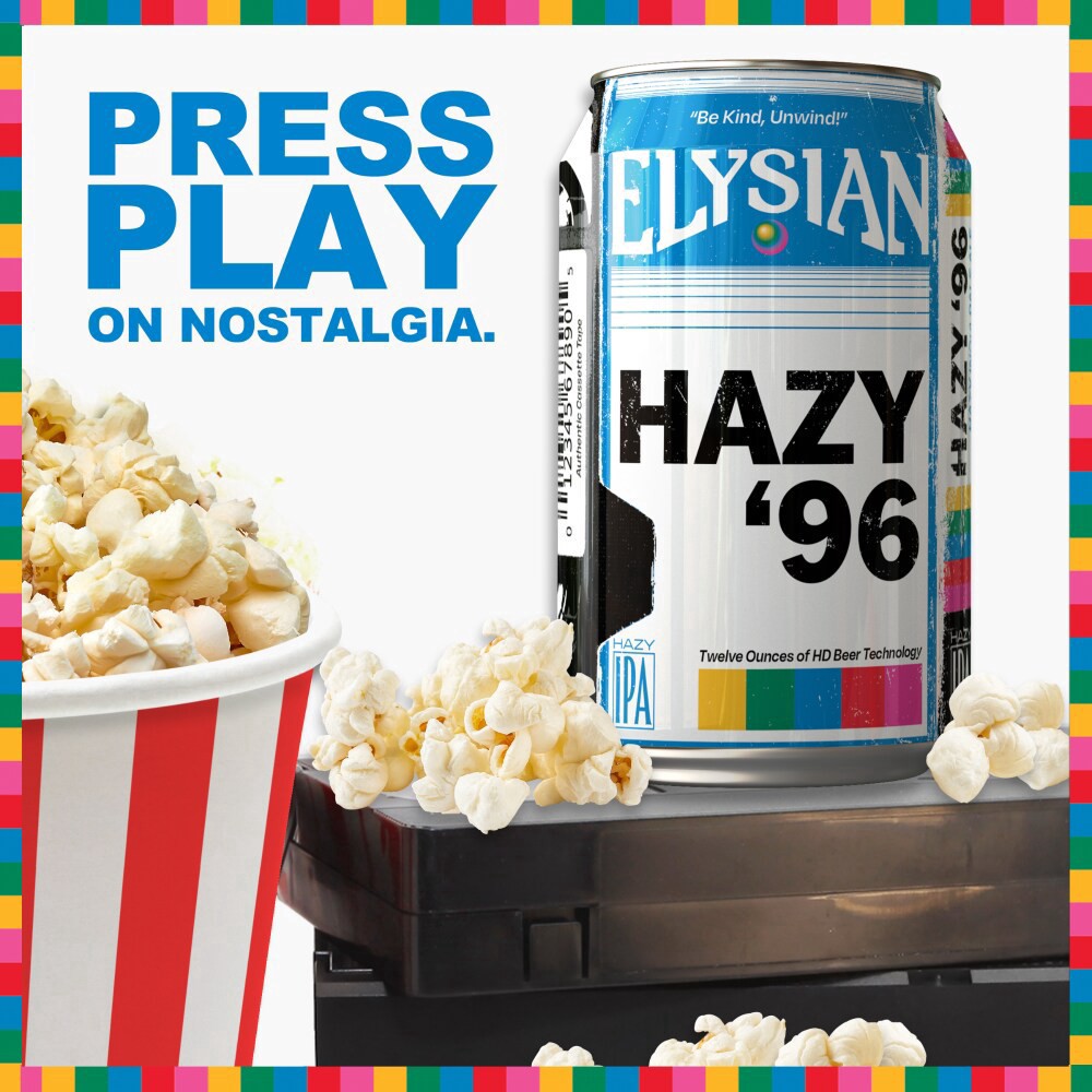 slide 5 of 6, Elysian Hazy '96 Hazy IPA Craft Beer, 6 Pack 12 fl oz Cans, 6.1% ABV, 72 fl oz