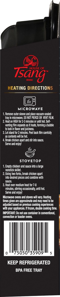 slide 2 of 9, HOUSE OF TSANG 15oz General Tso Chicken, 15 oz