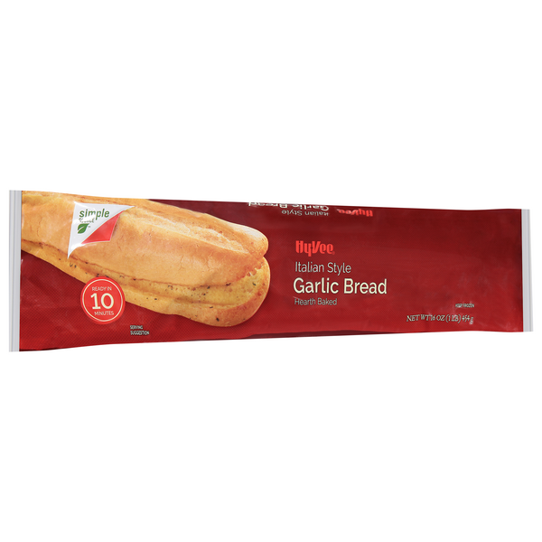 slide 1 of 1, Hy-vee Italian Style Garlic Bread, 16 oz