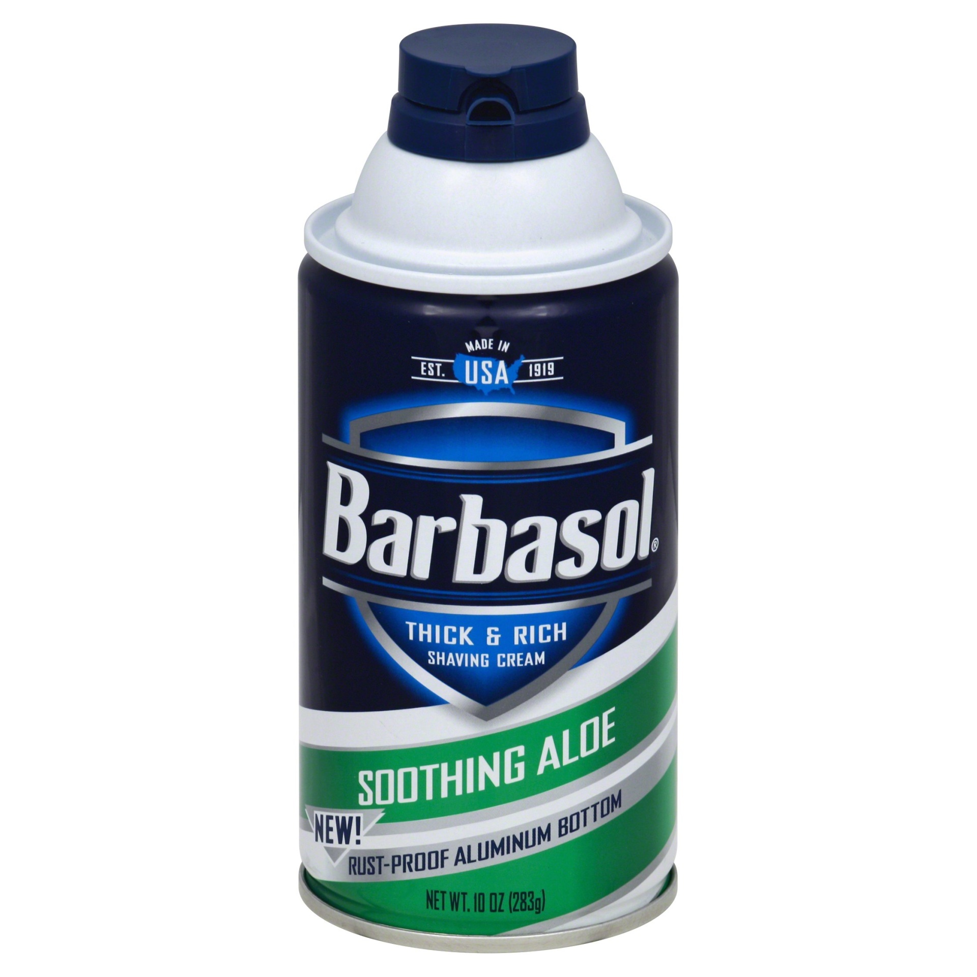 slide 1 of 9, Barbasol Beard Buster Soothing Aloe Shaving Cream, 10 oz