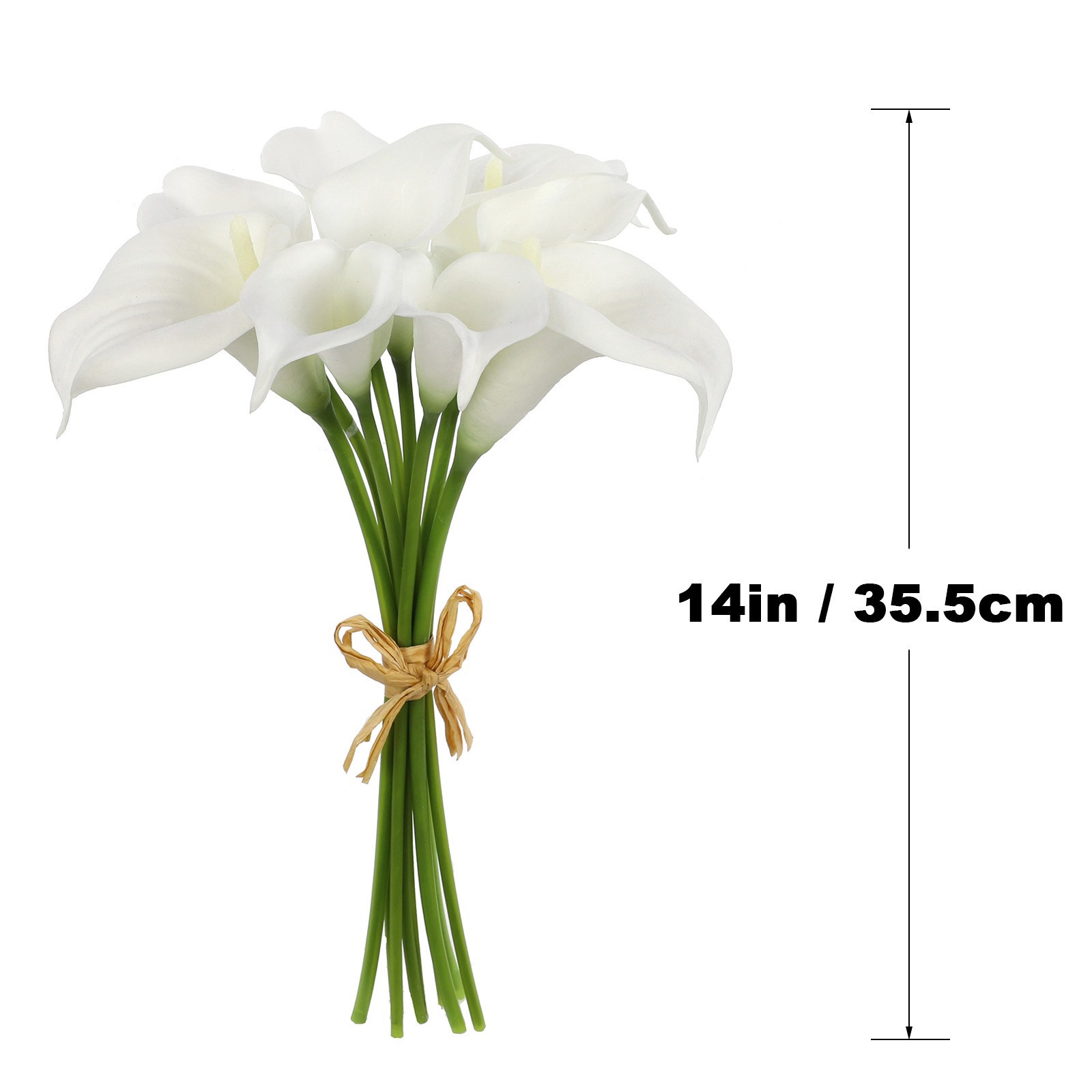 slide 4 of 5, 14" White Calla Lily Bundle By Ashland, 14 in