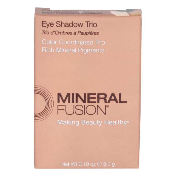 slide 1 of 1, Mineral Fusion Mineralfueye Shadow Trio - Espresso Gold, 0.1 oz