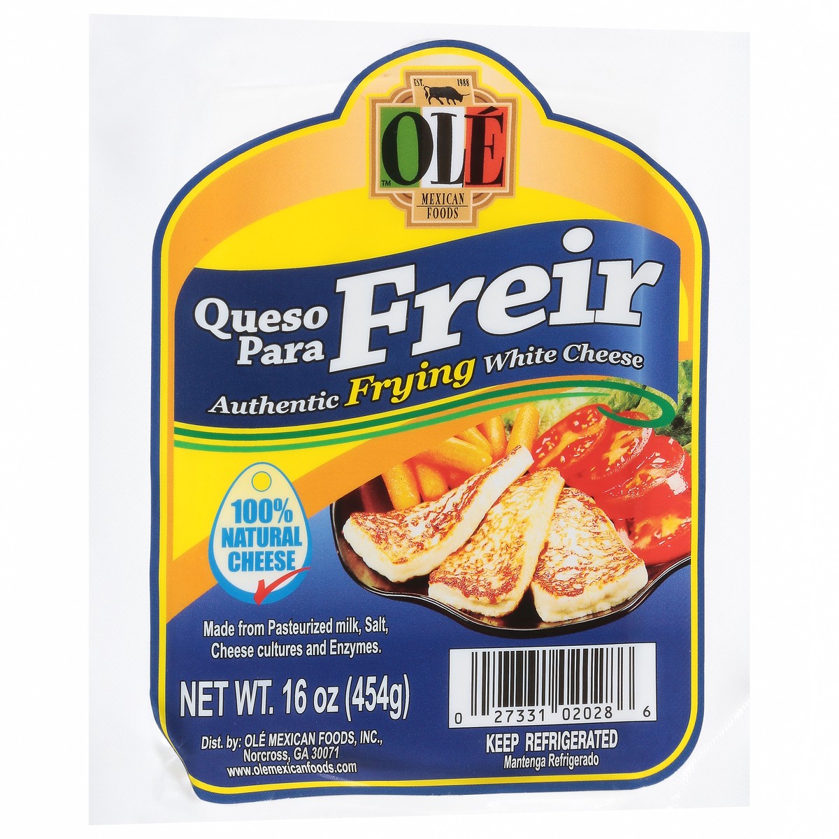 slide 4 of 11, Ole Authentic Frying White Cheese - 16 oz, 16 oz