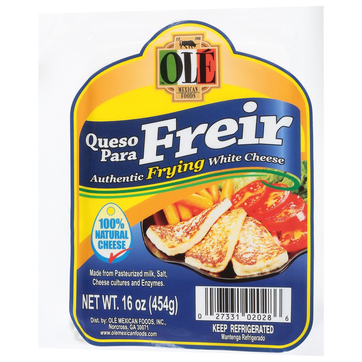 slide 5 of 11, Ole Authentic Frying White Cheese - 16 oz, 16 oz