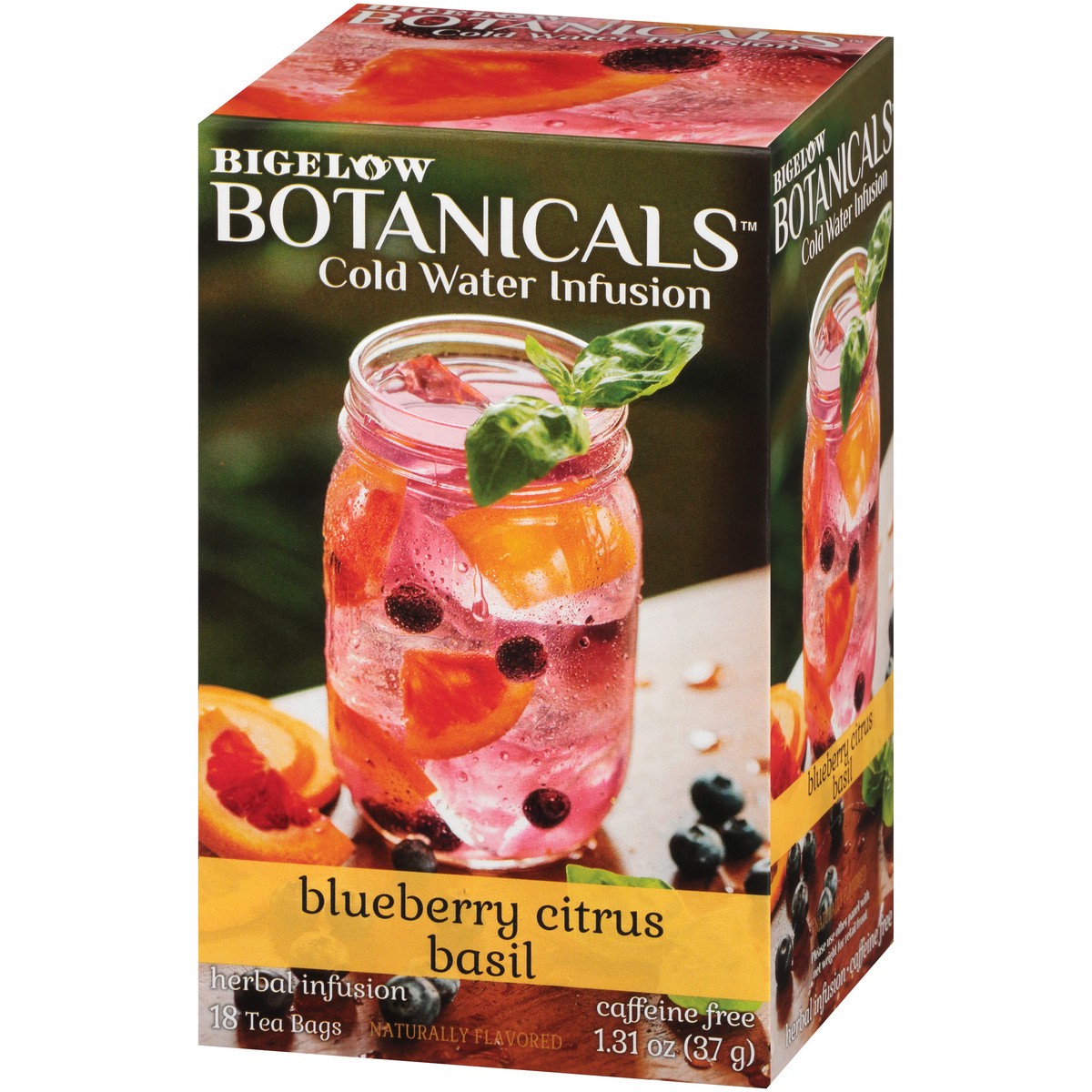 slide 8 of 9, Bigelow Botanicals Cold Water Infusion Tea Bags, Blueberry Citrus Basil - 18 ct, 18 ct