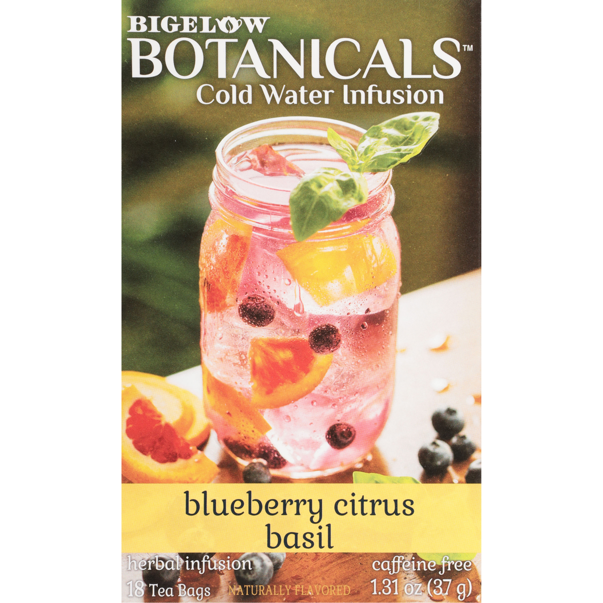 slide 1 of 9, Bigelow Botanicals Cold Water Infusion Tea Bags, Blueberry Citrus Basil - 18 ct, 18 ct