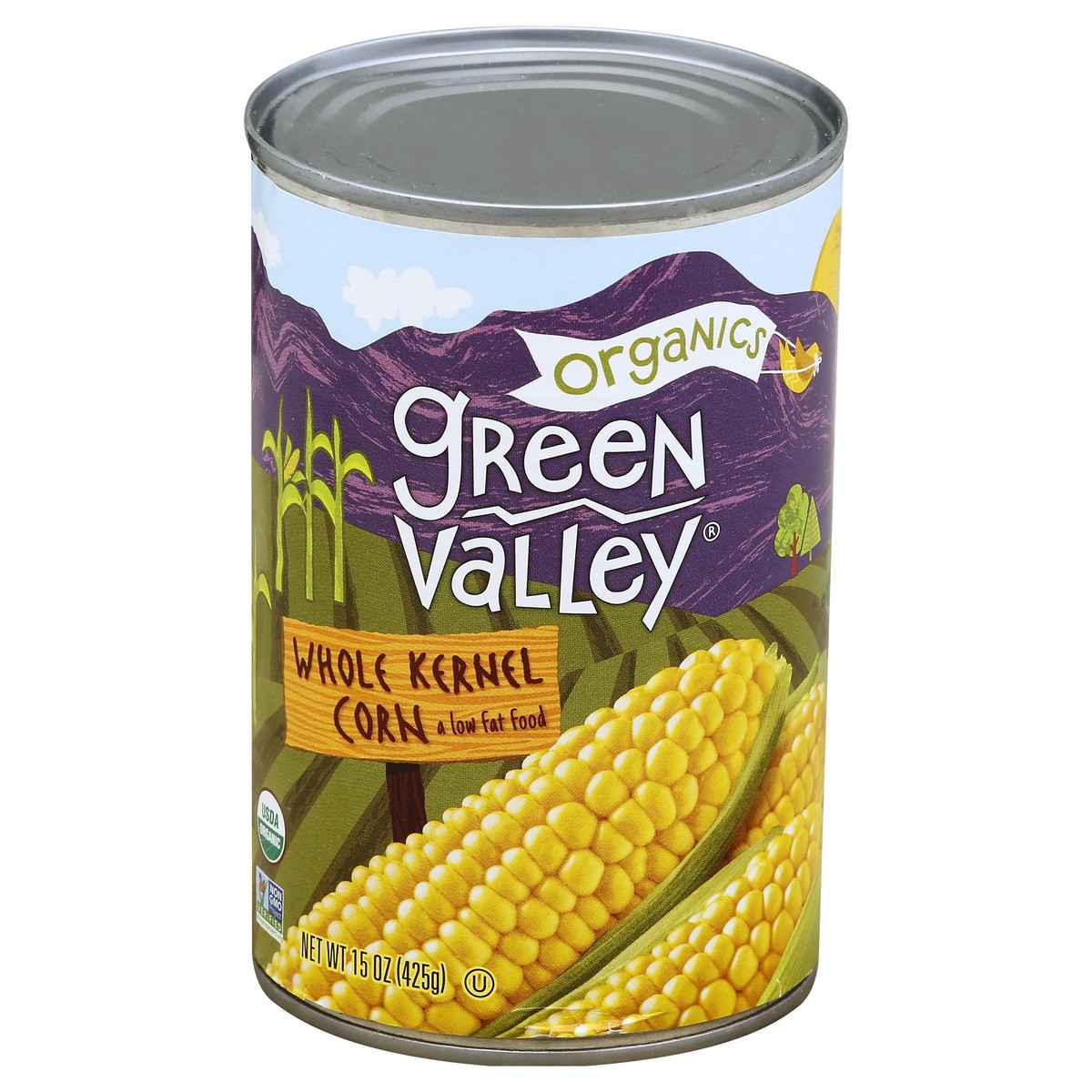 slide 2 of 3, Green Valley Organics Organic Whole Kernel Corn, 15 oz