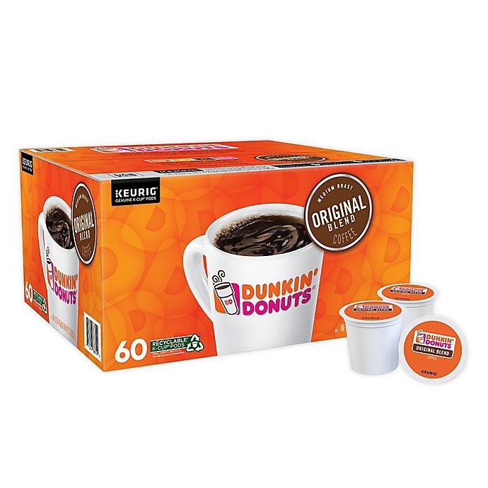 slide 1 of 6, Dunkin' Donuts Original Coffee Keurig K-Cup Pods, 60 ct