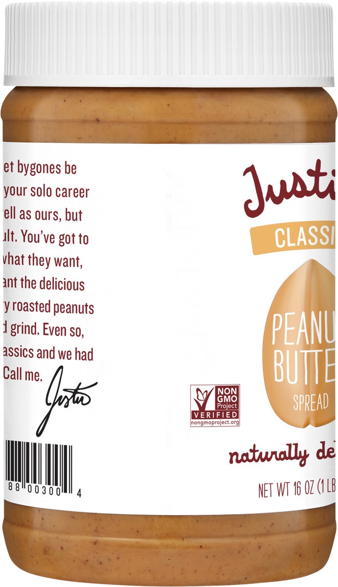 slide 8 of 10, Justin's Classic Peanut Butter - 16 oz, 16 oz