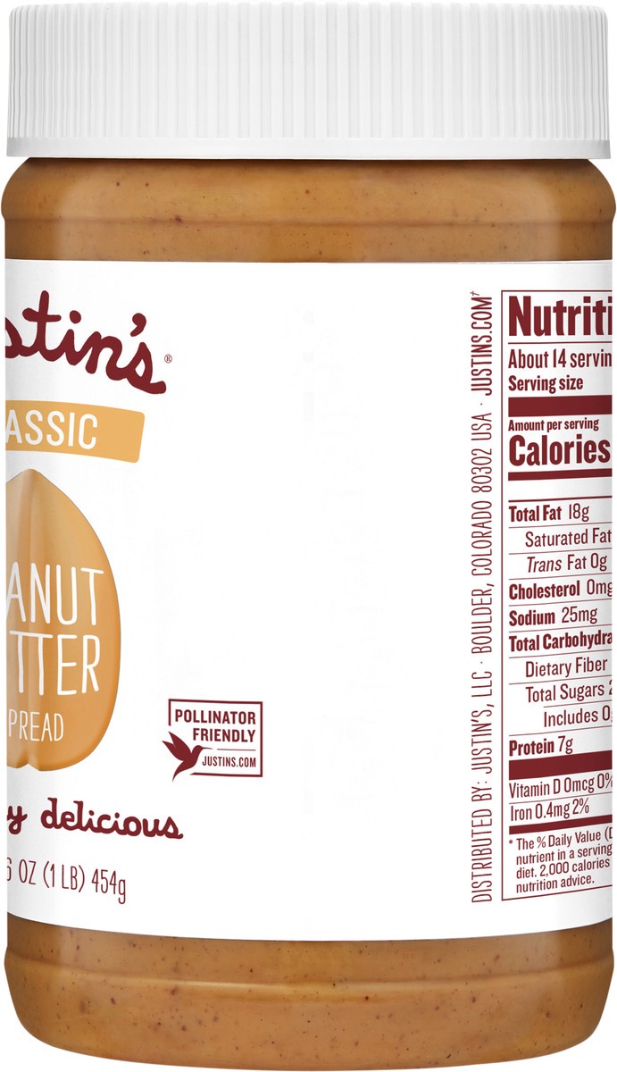 slide 6 of 10, Justin's Classic Peanut Butter - 16 oz, 16 oz
