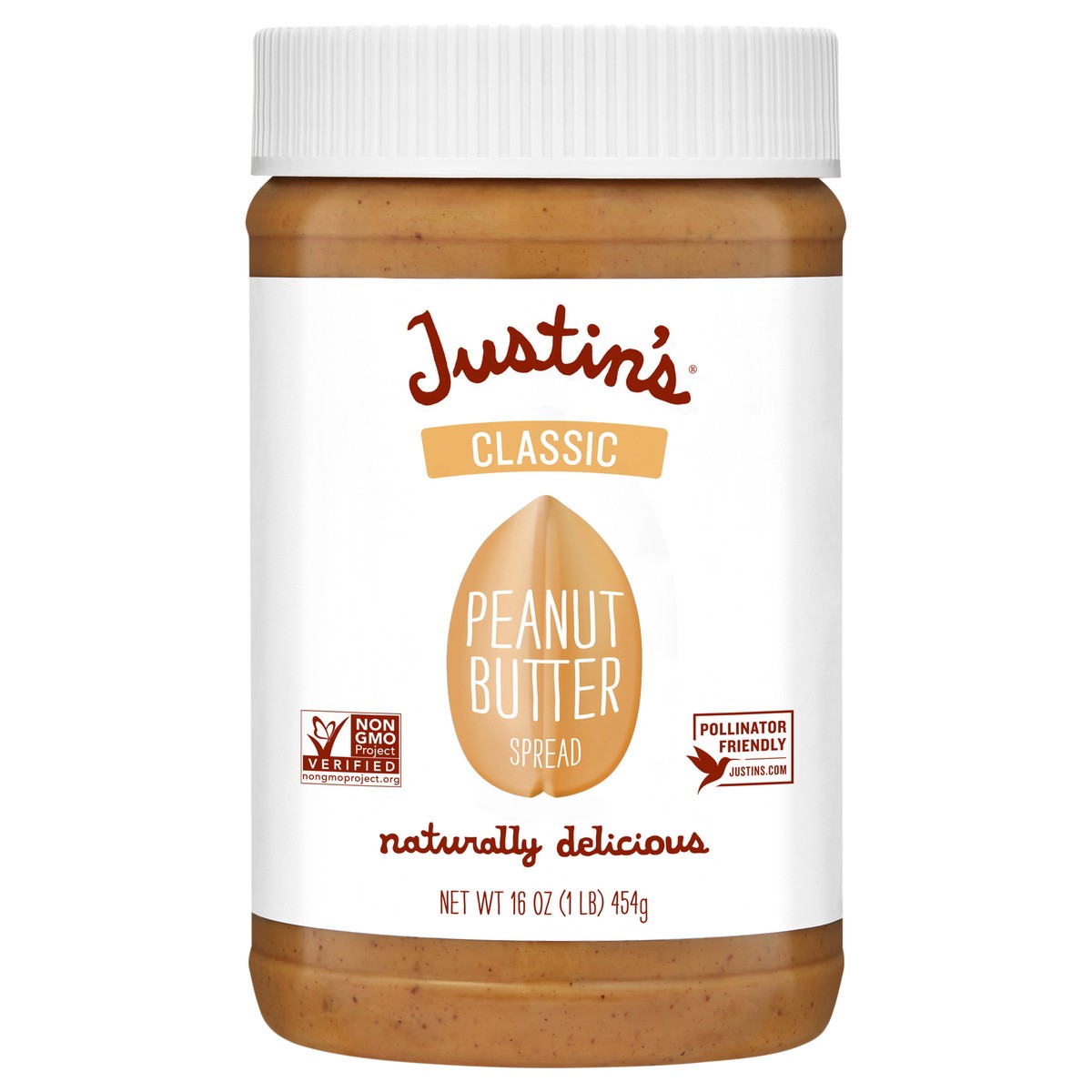 slide 1 of 10, Justin's Classic Peanut Butter - 16 oz, 16 oz
