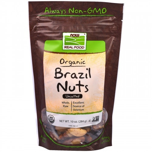 slide 1 of 2, Now Naturals Organic Brazil Nuts Unsalted, 10 oz