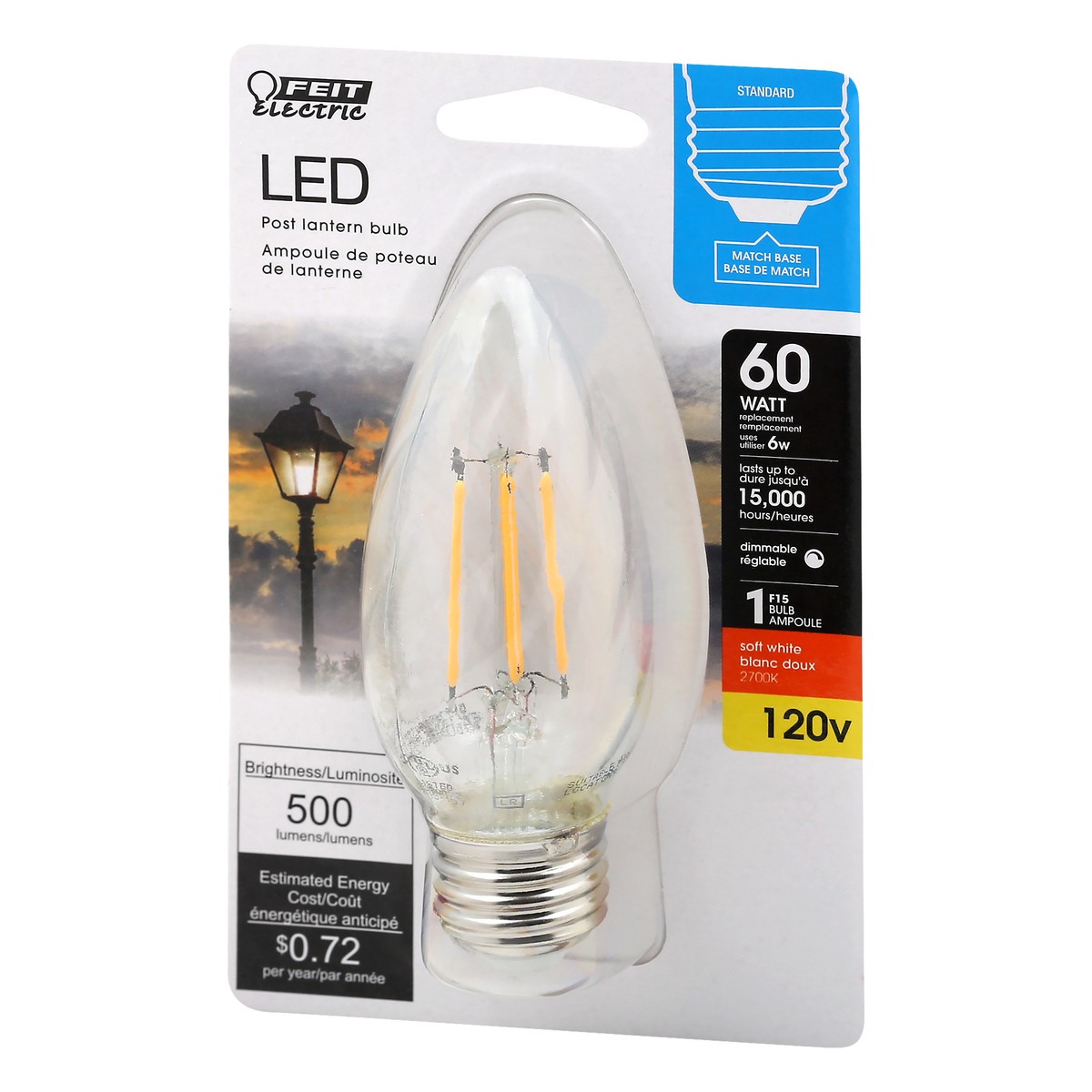 slide 3 of 9, Feit Electric LED Soft White 6 Watts Light Bulb 1 ea, 1 ct