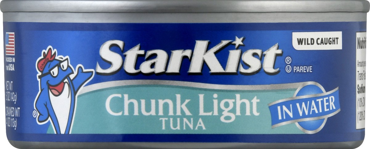 slide 5 of 9, StarKist Chunk Lite Halves Water, 5 oz