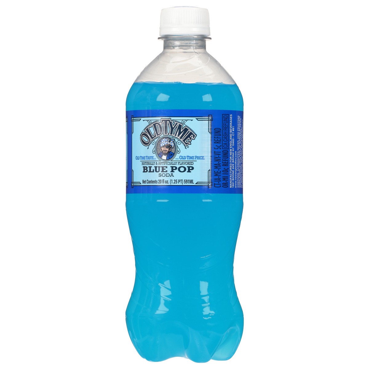 slide 3 of 11, Old Tyme Blue Pop Soda 20 fl oz, 20 fl oz