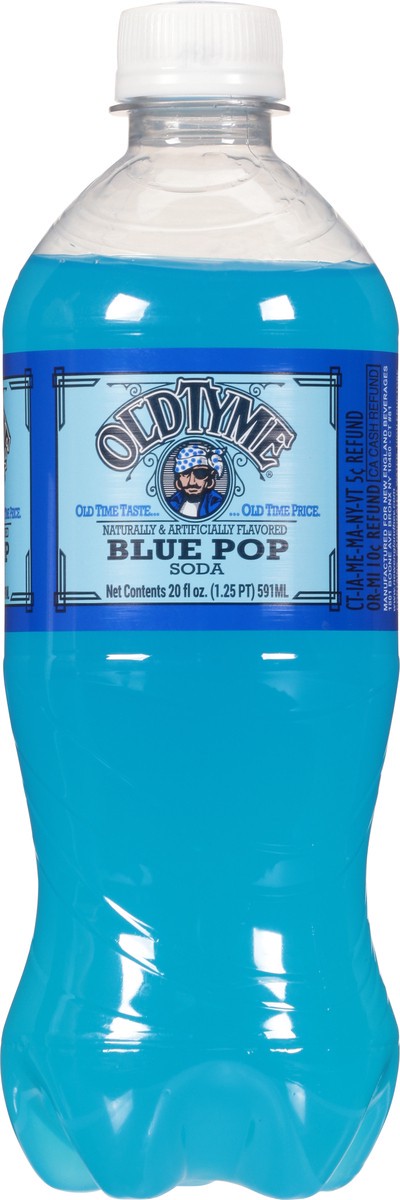 slide 9 of 11, Old Tyme Blue Pop Soda 20 fl oz, 20 fl oz