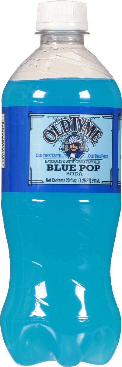 slide 10 of 11, Old Tyme Blue Pop Soda 20 fl oz, 20 fl oz