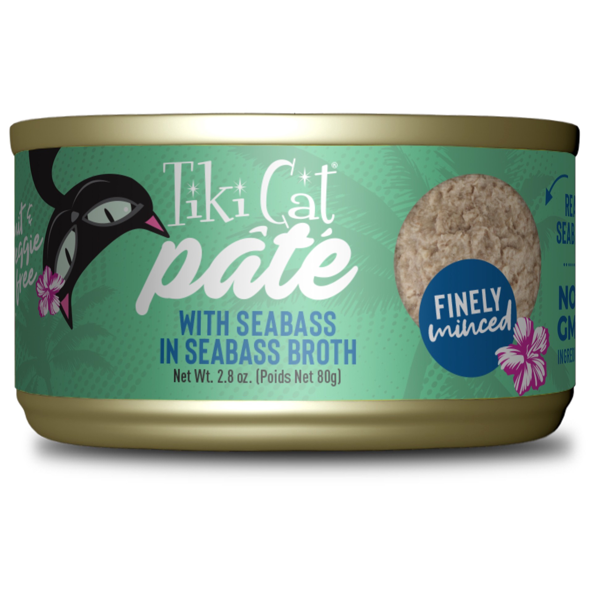 slide 1 of 6, Tiki Cat Seabass Pate, 1 ct