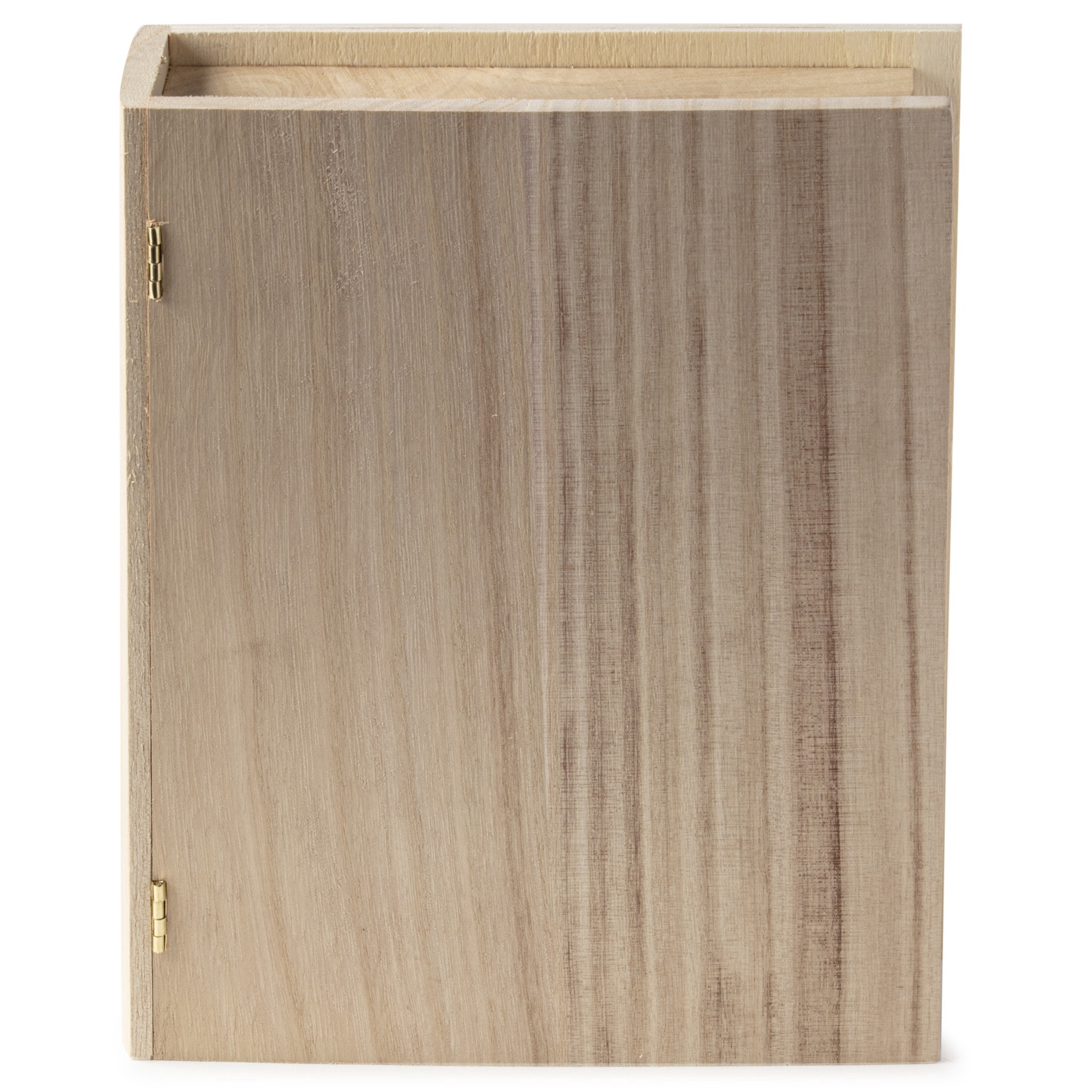 slide 2 of 4, 9.5" Wood Book Box By Make Market, 9.7 in x 7.3 in x 2 in
