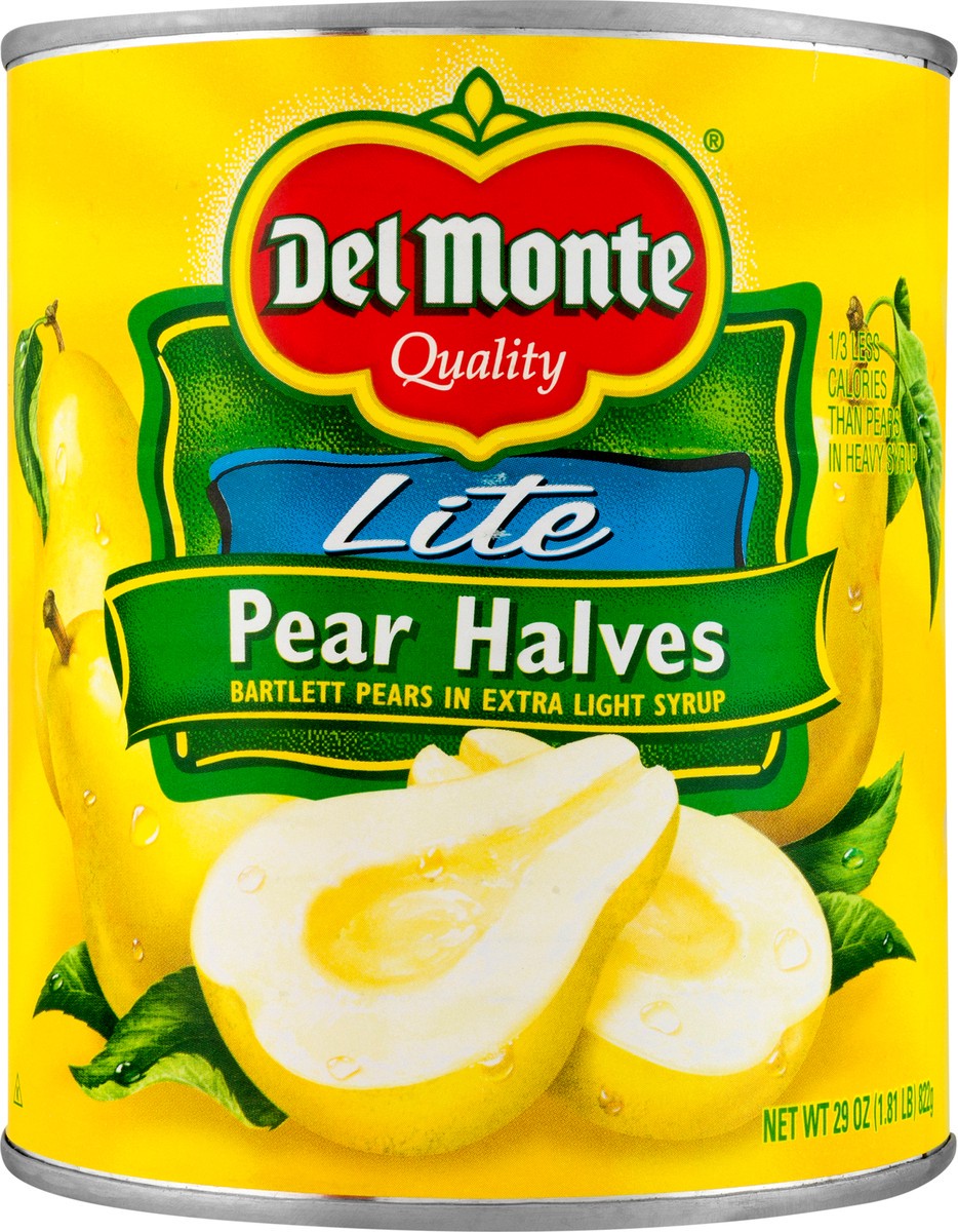 slide 6 of 11, Del Monte Lite Pear Halves 29 oz, 29 oz