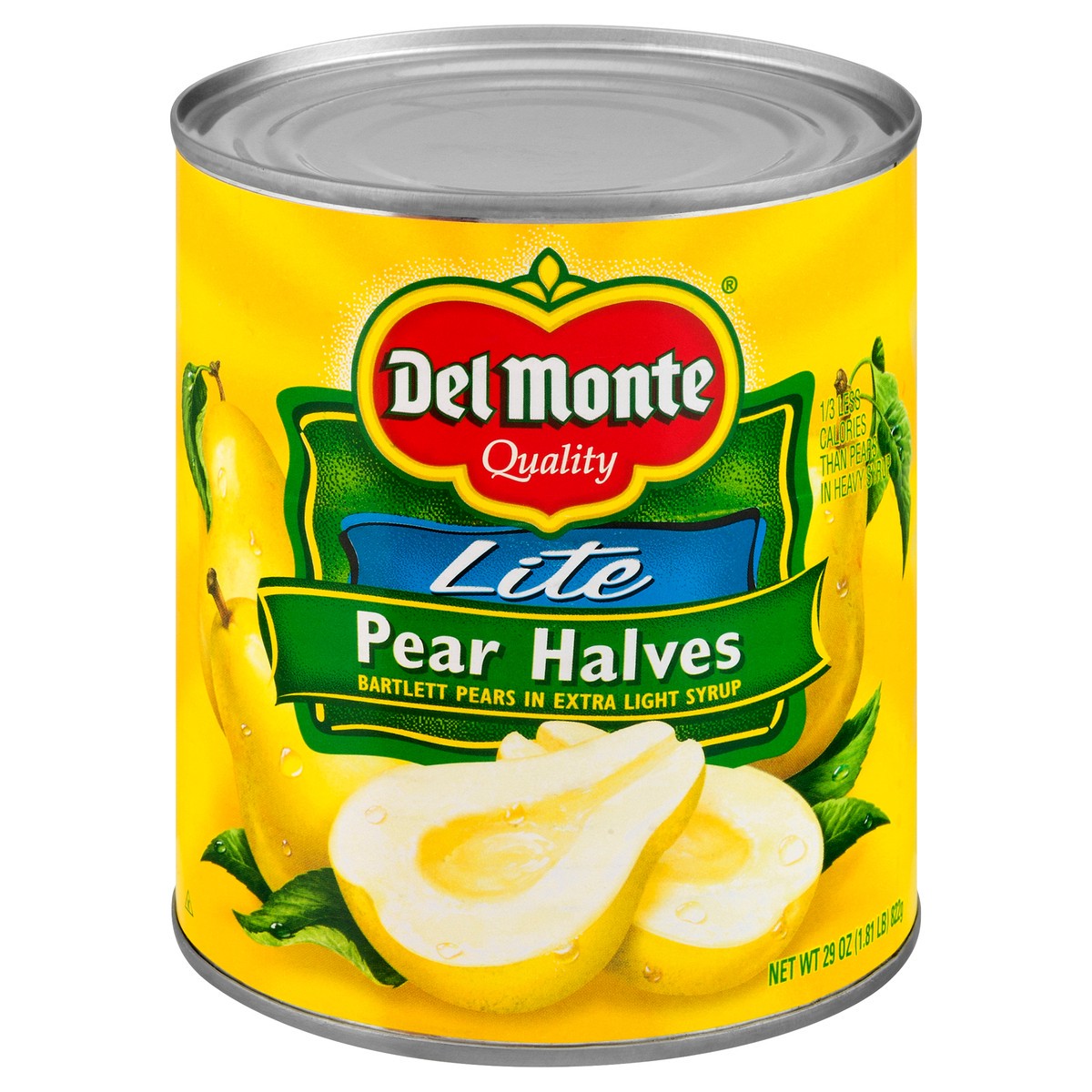 slide 1 of 11, Del Monte Lite Pear Halves 29 oz, 29 oz