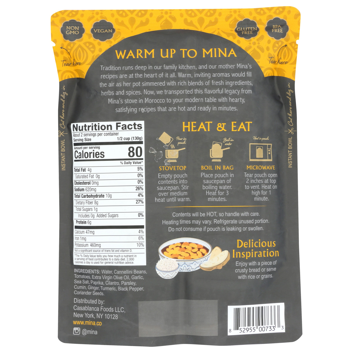 slide 5 of 5, Mina Loubia Moroccan W, 10 oz