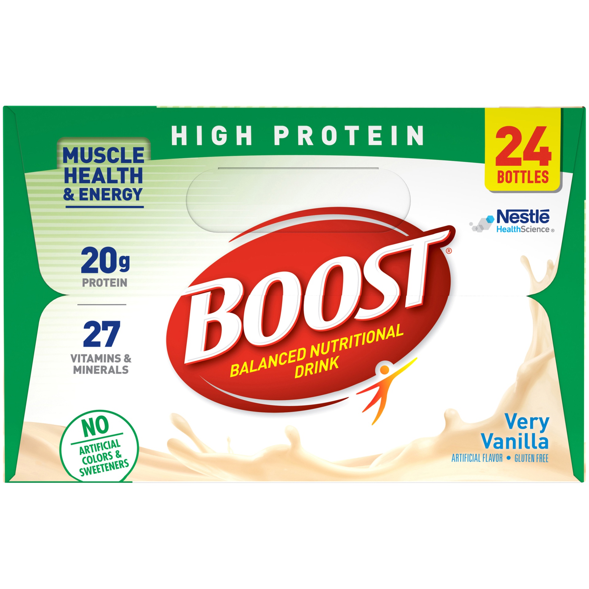 slide 4 of 8, Boost Very Vanilla High Protein Complete Nutritional Drink, 6 ct; 8 oz