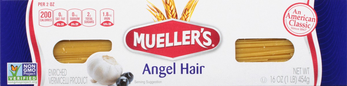 slide 1 of 4, Mueller's Angel Hair 16 oz, 16 oz