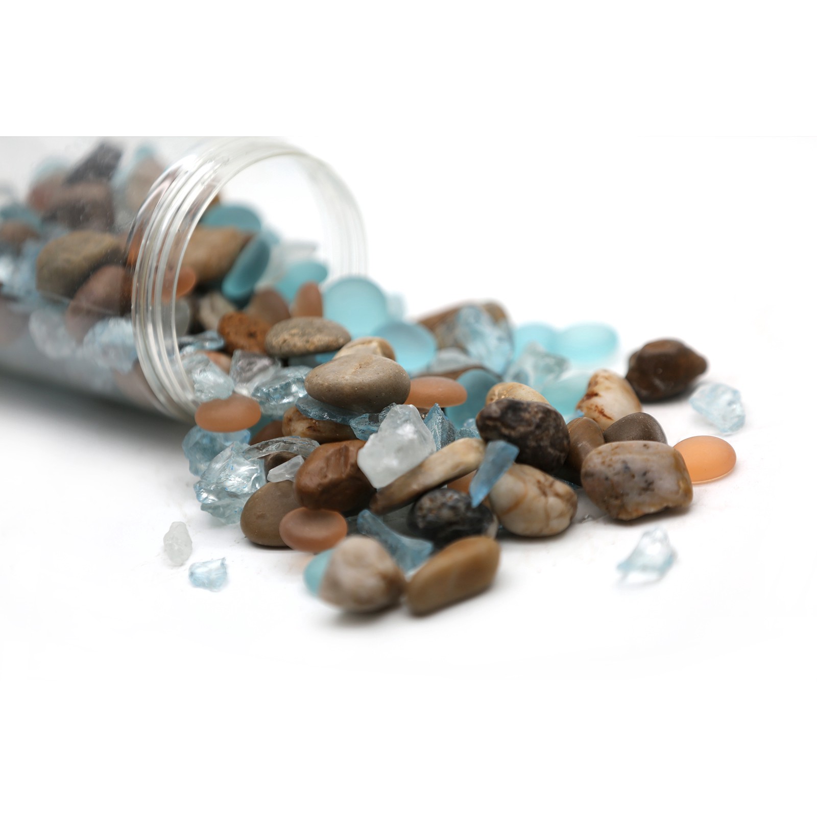 slide 4 of 4, Mixed Glass & Stone Pebbles By Ashland, 38 oz