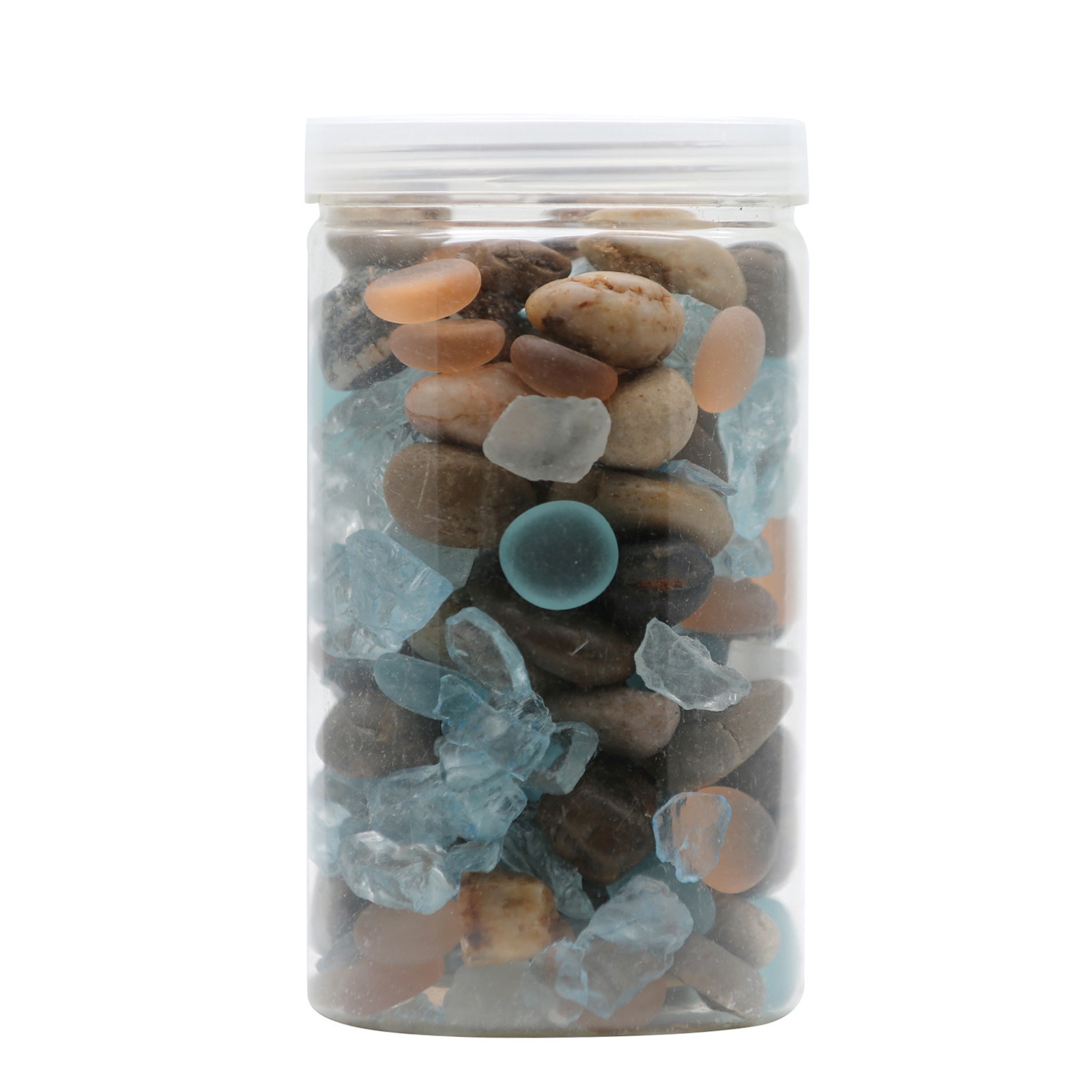 slide 2 of 4, Mixed Glass & Stone Pebbles By Ashland, 38 oz