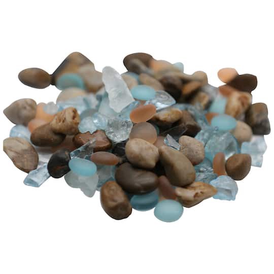 slide 1 of 4, Mixed Glass & Stone Pebbles By Ashland, 38 oz
