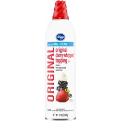Kroger Original Dairy Whipped Cream Topping