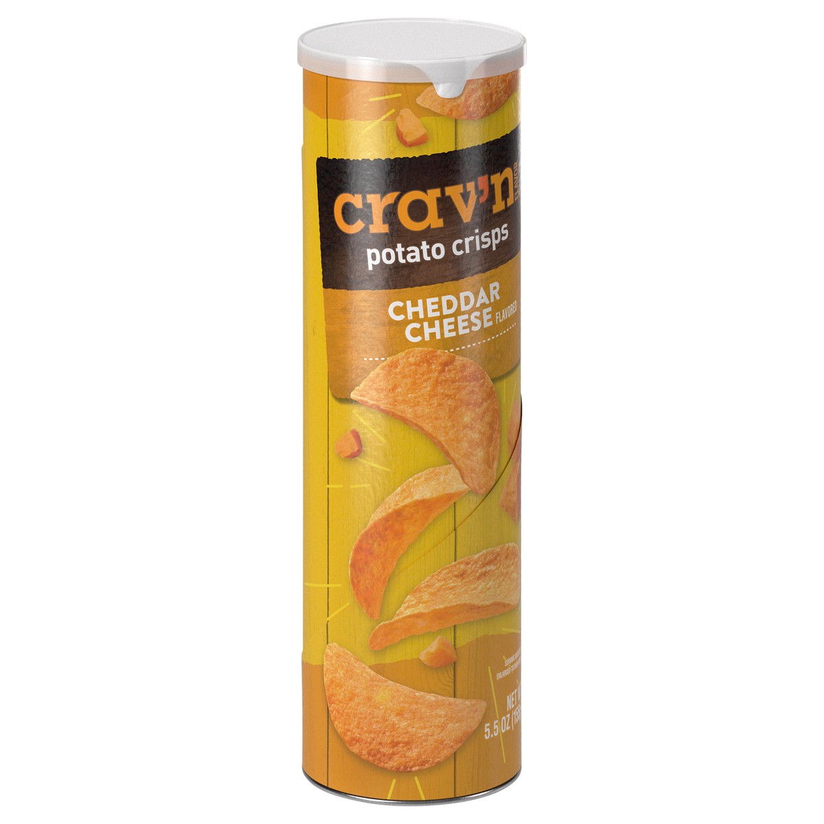 slide 3 of 4, Crav'n Flavor Cheddar Cheese Potato Crisps, 5.5 oz